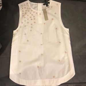 Jcrew floral sleeveless top